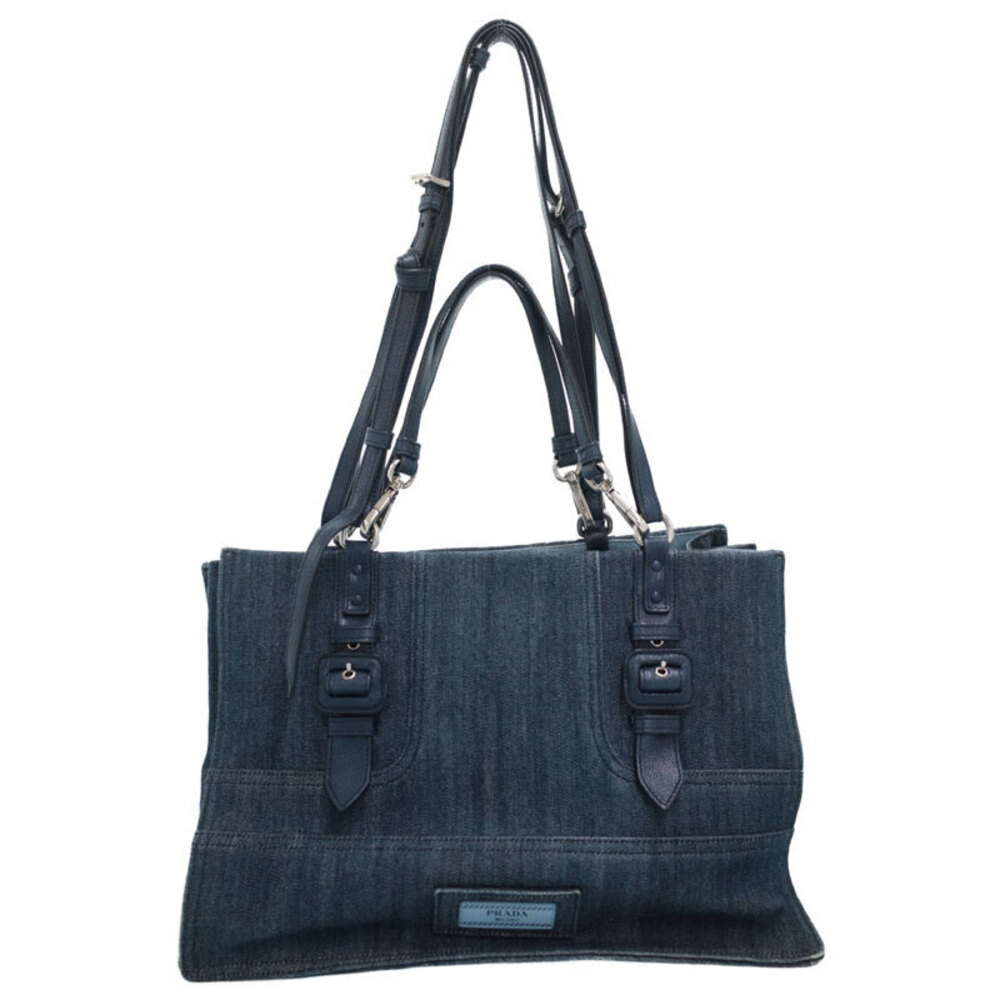 Prada Etiquet Denim Bag Tote